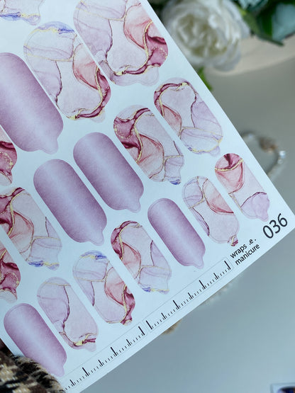 Nail wrap films wnb-036