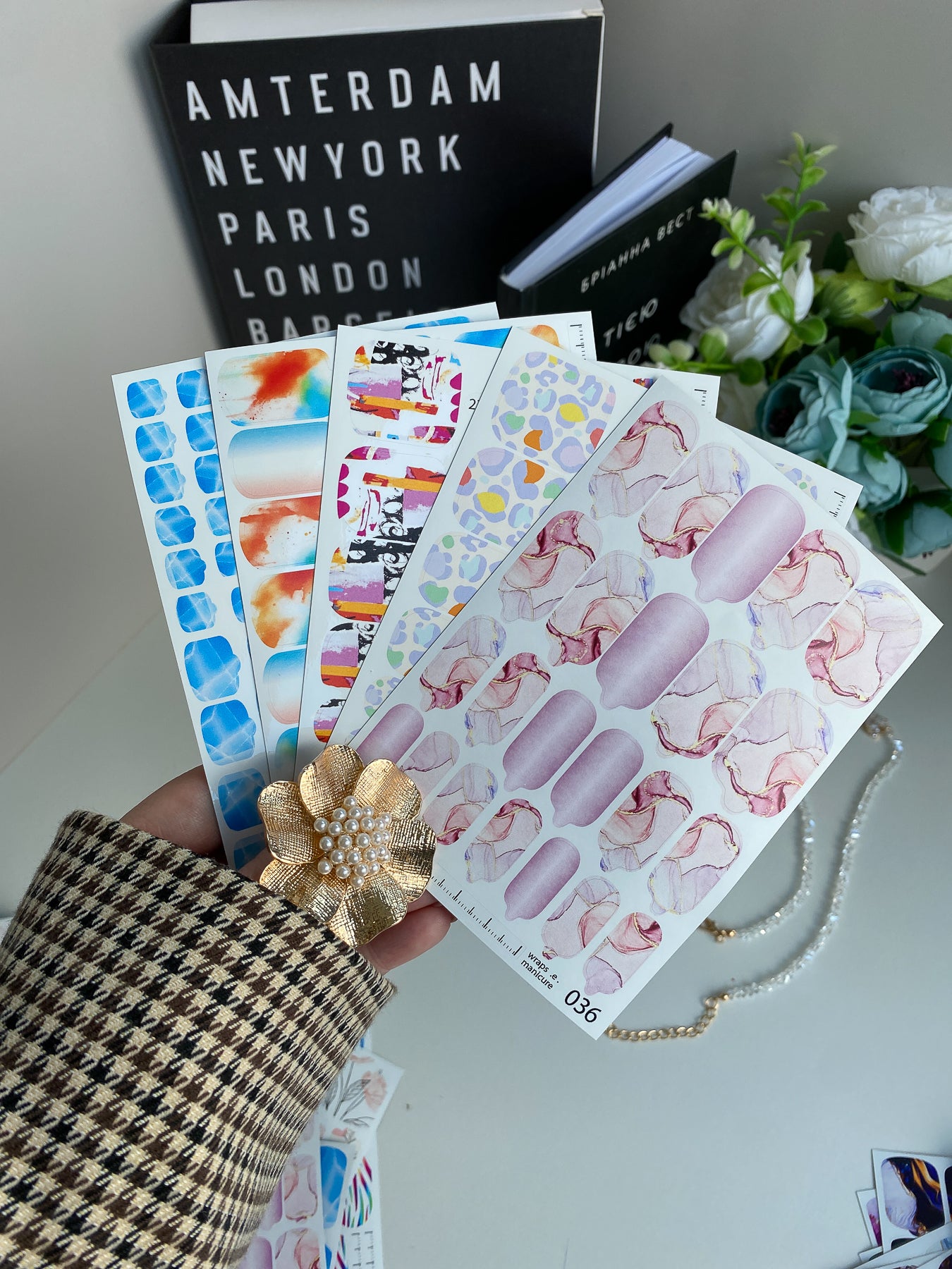 Nail wrap films wnb-036