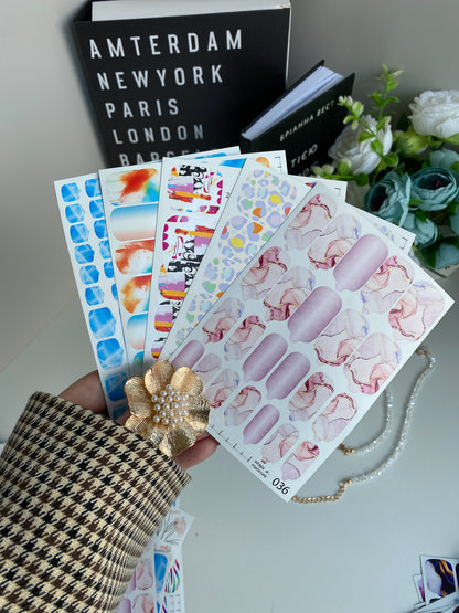 Nail wrap films wnb-036