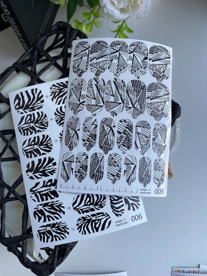 Nail wrap films wnb-005