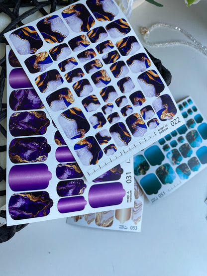 Nail wrap films wnb-022