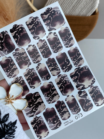 Nail wrap films wnb-073