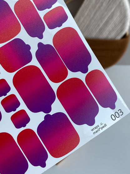 Nail wrap films wnb-003