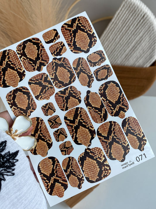 Nail wrap films wnb-071