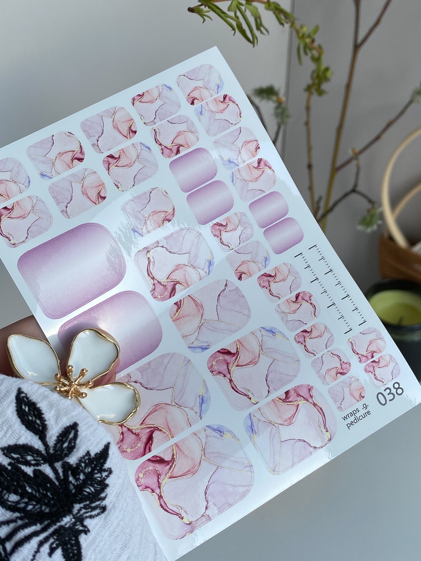 Nail wrap films wnb-038