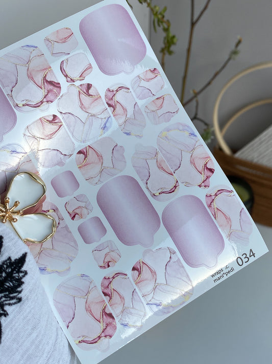 Nail wrap films wnb-034