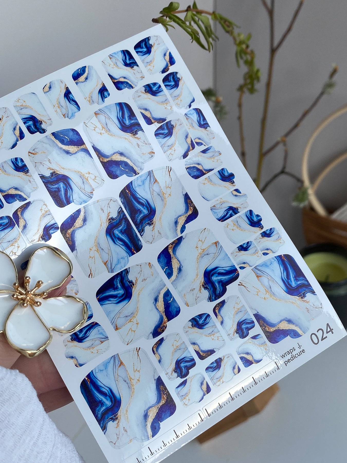 Nagų lipdukų plėvelės wnb-024