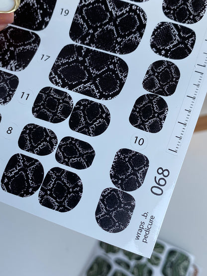 Nail wrap films wnb-068