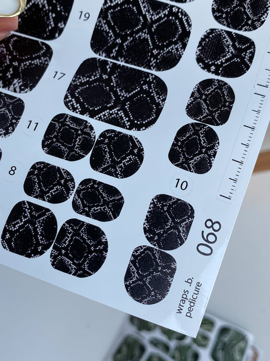 Nail wrap films wnb-068