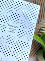 Polka Dot Pedicure Nail Wraps — Black Dots on White | MWC-034