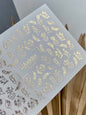 Nail Water Decal Fg-024 | Minimalist Water Slide Nail Decals with Gold Foil | Faces, Flowers & Botanical Motifs