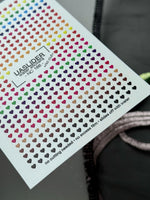 Heart Nail Decals — Rainbow Gradient Tiny Hearts | NC-166
