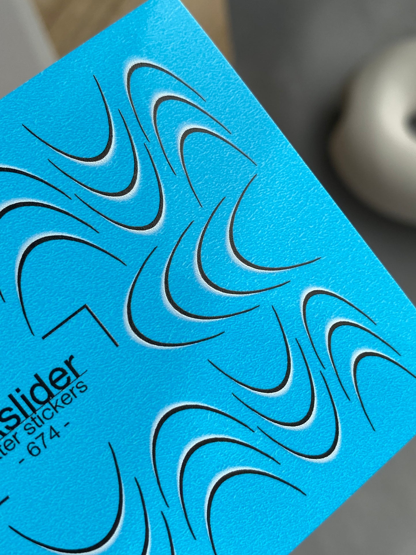 מדבקת מים לציפורניים 674