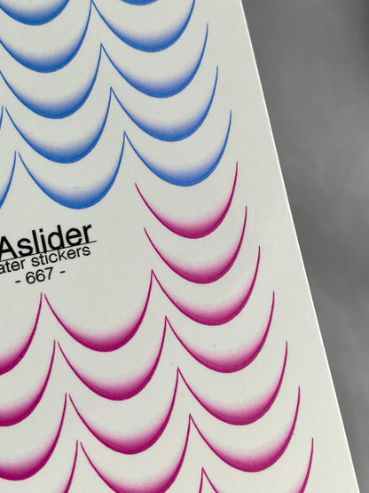 Водные наклейки для ногтей 667