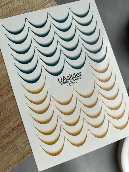 Водные наклейки для ногтей 678