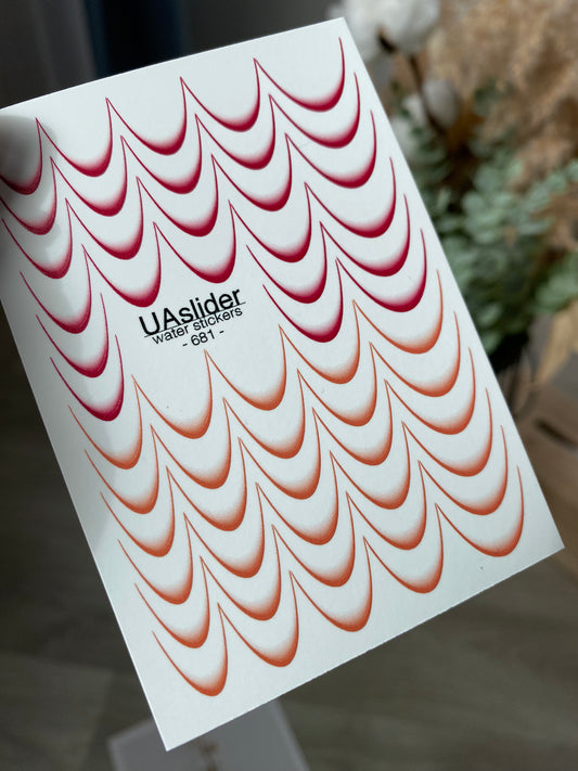 Nail Water Decal 681