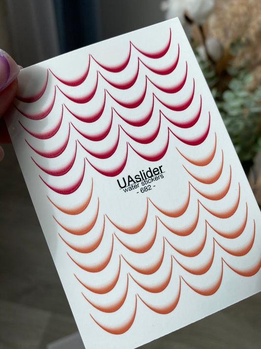 Nail Water Decal 682