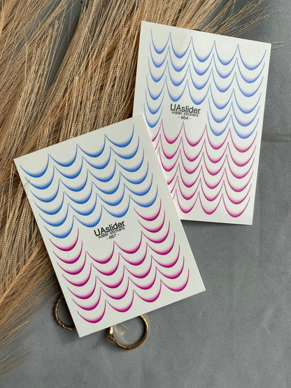 Водные наклейки для ногтей 667