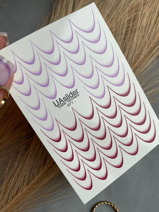 Nail Water Decal 671