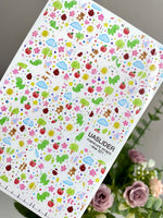 Cute Doodle Manicure Wraps — Dinosaurs & Animals | mw-321