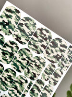 Green Camouflage Manicure Wraps — Classic Camo | mw-322