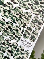 Green Camouflage Manicure Wraps — Classic Camo | mw-322