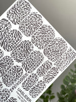 Mixed Animal Print Manicure Wraps — Zebra & Leopard | mw-329
