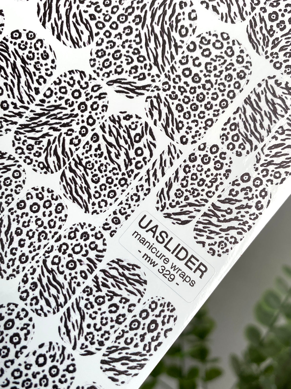 Mixed Animal Print Manicure Wraps — Zebra & Leopard | mw-329