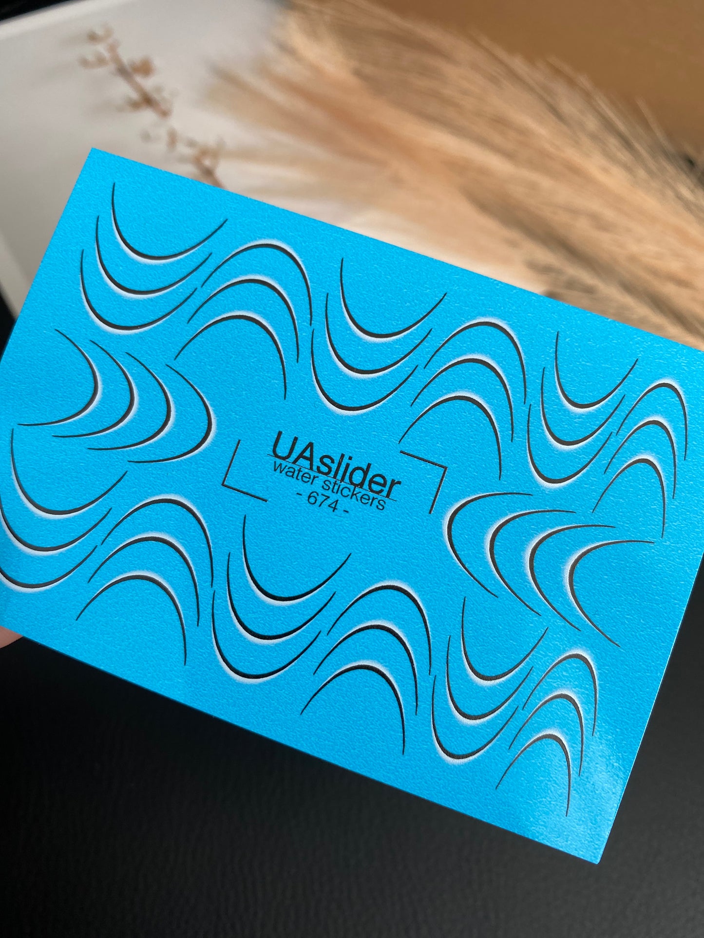 מדבקת מים לציפורניים 674