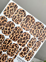 Leopard Print Manicure Wraps — Classic Tan & Black | mw-355