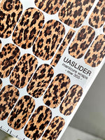 Leopard Print Manicure Wraps — Classic Tan & Black | mw-355