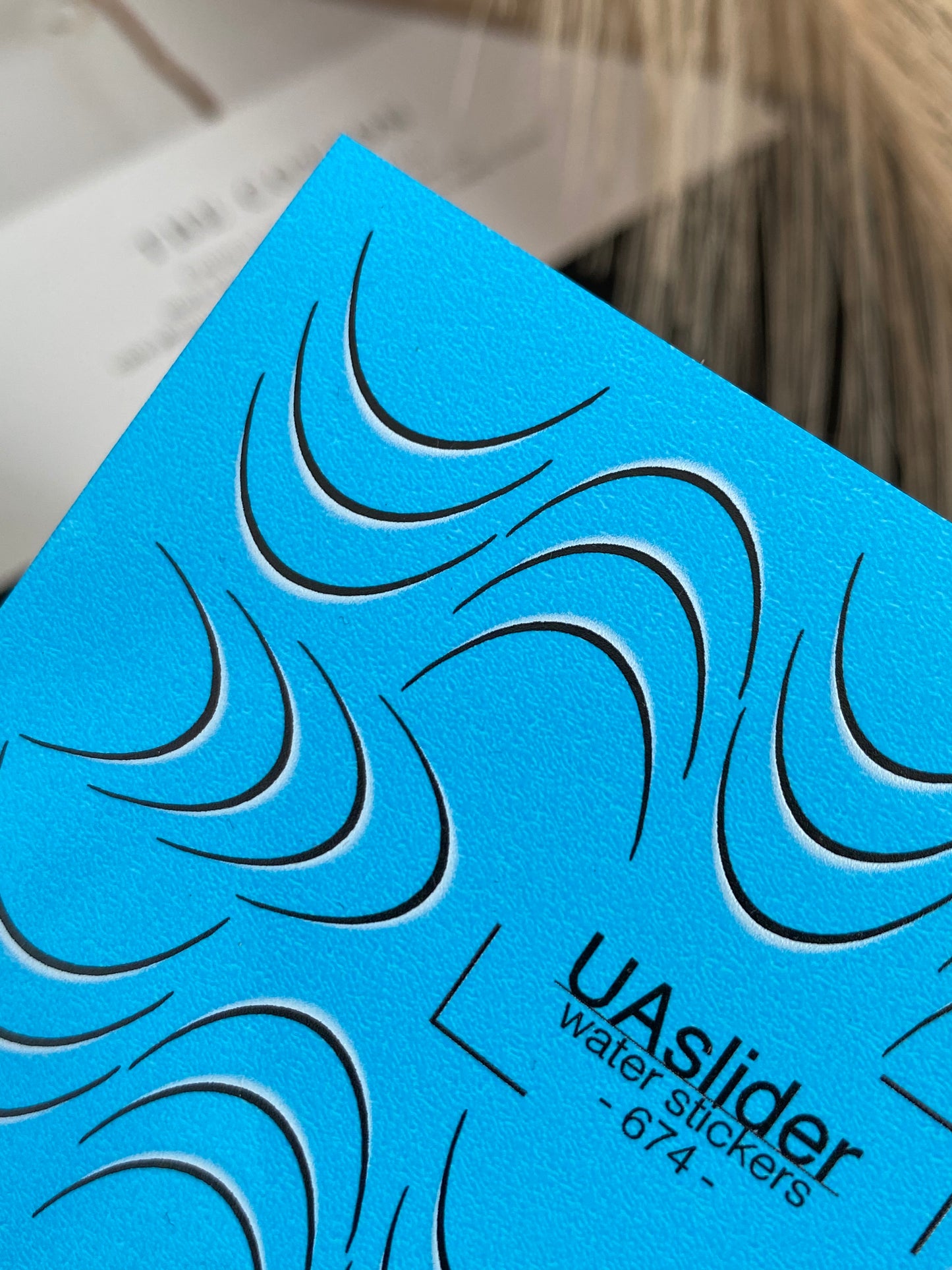 מדבקת מים לציפורניים 674