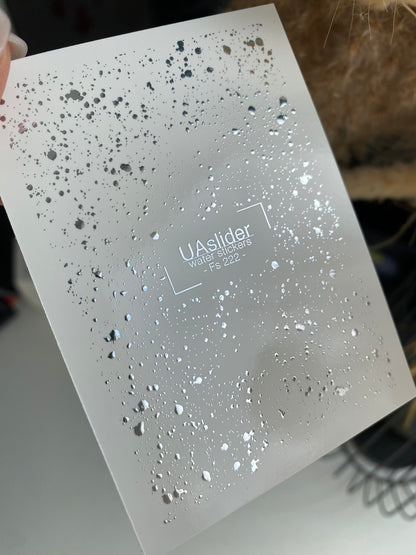 Nail Water Decal Fs-222 | Water Slide Nail Decals Splash Effect | Abstract Droplet Nail Art Design