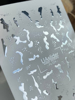 Nail Water Decal Fs-223 | Water Slide Nail Decals Smoke Effect | Abstract Flowing Nail Art Design - UASLIDER