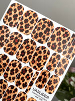 Leopard Print Manicure Nail Wraps — Tan & Black Spots | mw-366