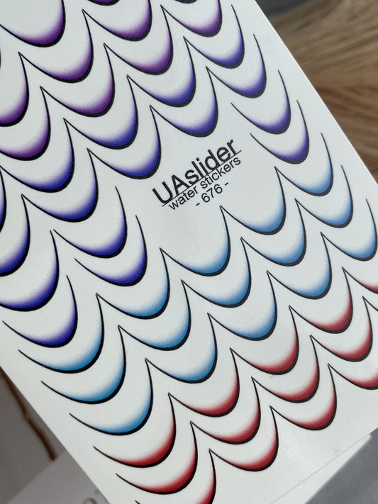 Nail Water Decal 676