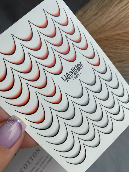 Nail Water Decal 686