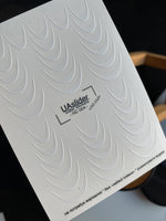 Nail Water Decal NC-004 | Water Transfer Nail Decals White French | Clean Classic - UASLIDER