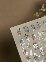 Nail Water Decal CF-294 | Minimalist Water Slide Nail Decals | Love, Nature & Quote Accents - UASLIDER