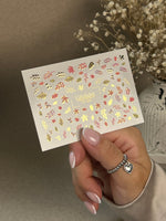 Nail Water Decal CF-284 | Autumn Leaves Water Slide Nail Decals | Fall Foliage & Botanical Accents - UASLIDER