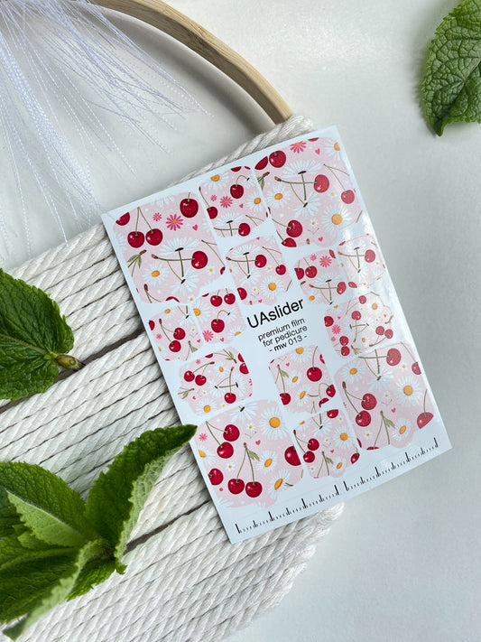 Pedicure nail wrap films mw-013 | Nail Wrap Films for Pedicure | Cherry & Daisy Design