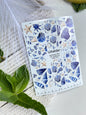 Pedicure nail wrap films mw-015 | Nail Wrap Films for Pedicure | Blue Seashell & Starfish Design