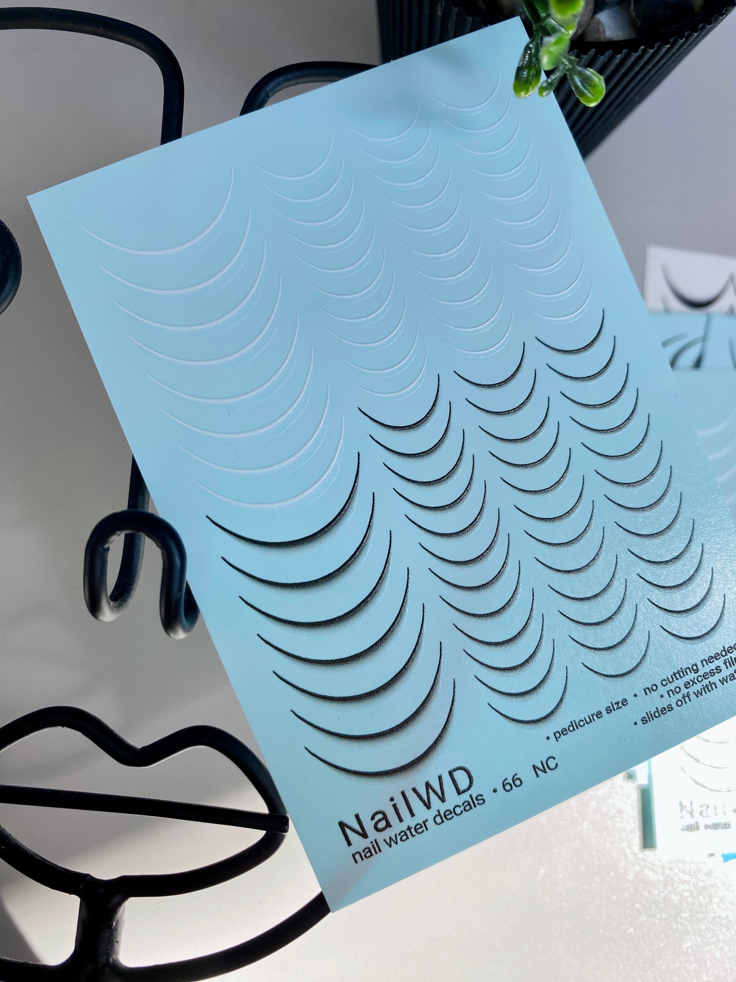 Nagel Water Decal 66 NailWD | Franse Water Slide Nagel Decals | Verloop Tips met Pedicure Maat