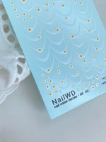 Nail Water Decal 68 NailWD | Water Slide Nail Decals Daisy Flowers | Delicate Floral Design