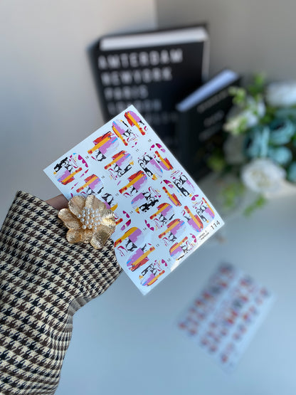 Nail wrap films wnb-114