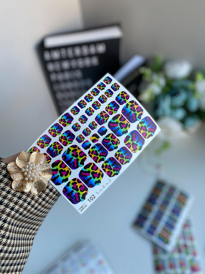 Nail wrap films wnb-102