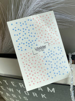 Nail Water Decal CF-582 | Water Slide Nail Decals with Tiny Flowers | Blue and Pink Floral Nail Art - UASLIDER