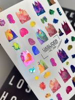 Abstract Nail Decals — Colorful Mountain Landscapes & Blobs | MC-068 - UASLIDER