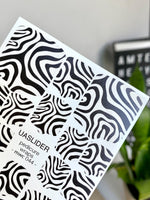Abstract Pedicure Nail Wraps — Black & White Op Art Swirl | MWC-044 - UASLIDER
