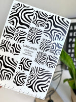 Abstract Pedicure Nail Wraps — Black & White Op Art Swirl | MWC-044 - UASLIDER